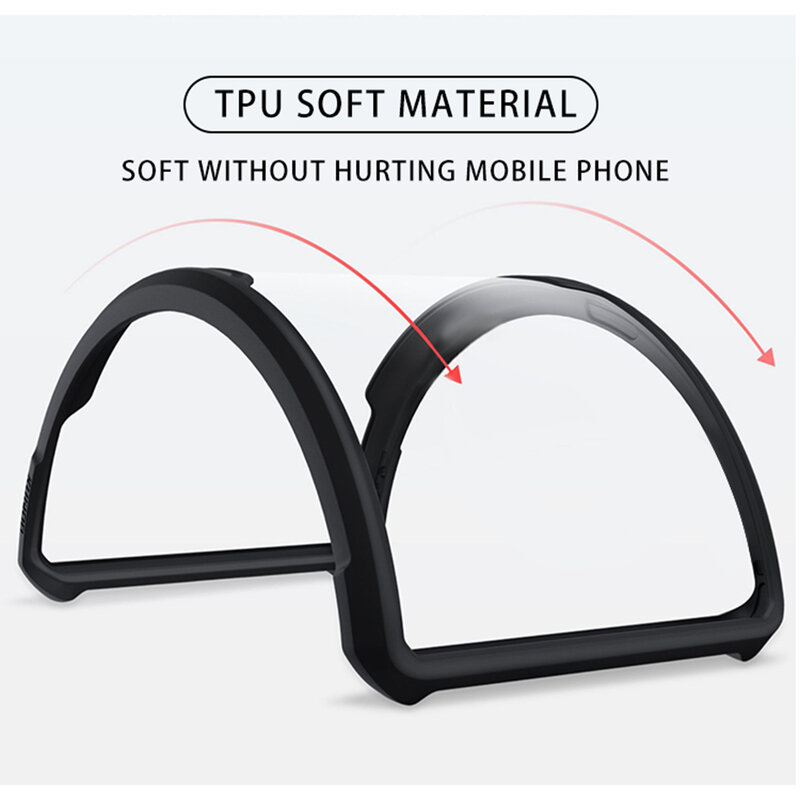 Husa Samsung Galaxy M51 Mobster Up Fusion  Transparenta - Albastru