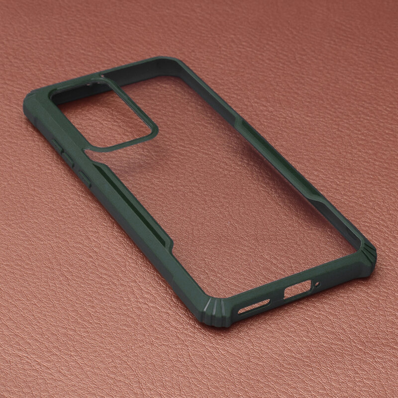Husa Huawei P40 Pro Blade Acrylic Transparenta - Verde