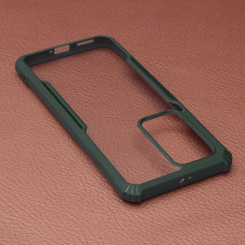 Husa Huawei P40 Pro Blade Acrylic Transparenta - Verde