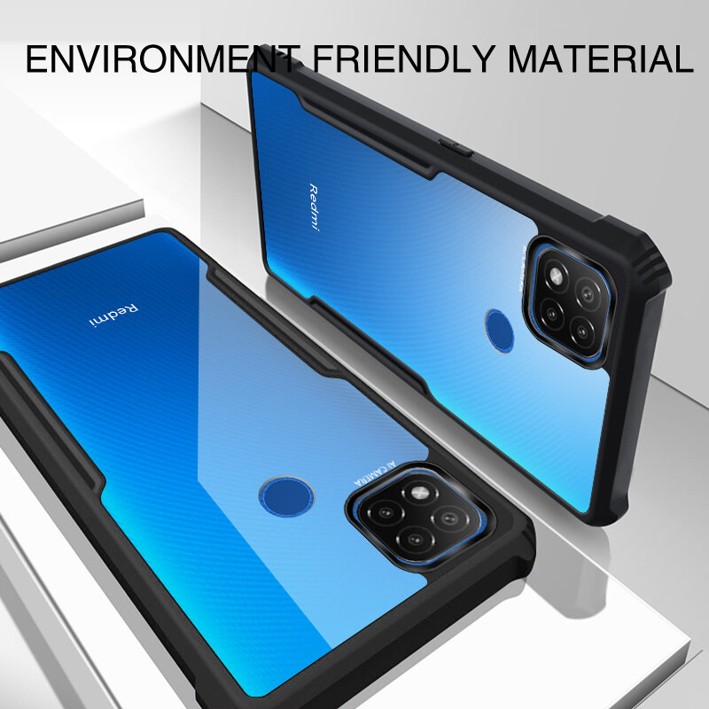 Husa Xiaomi Redmi 9C NFC Mobster Up Fusion  Transparenta - Negru