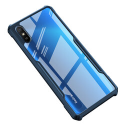 Husa Xiaomi Redmi 9A Mobster Up Fusion  Transparenta - Albastru