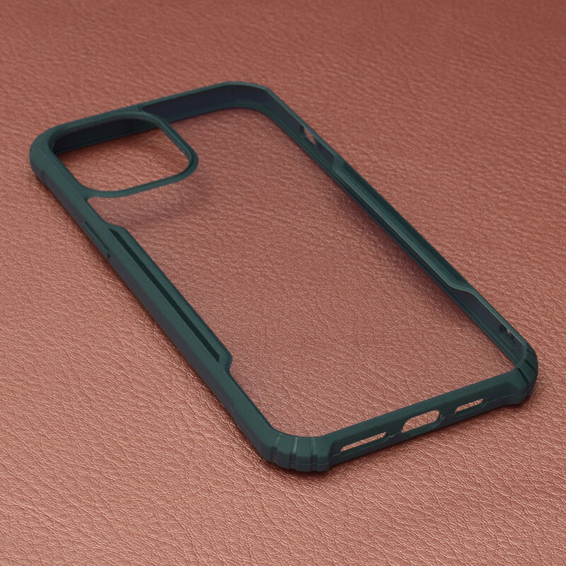 Husa iPhone 12 Pro Max Blade Acrylic Transparenta - Verde