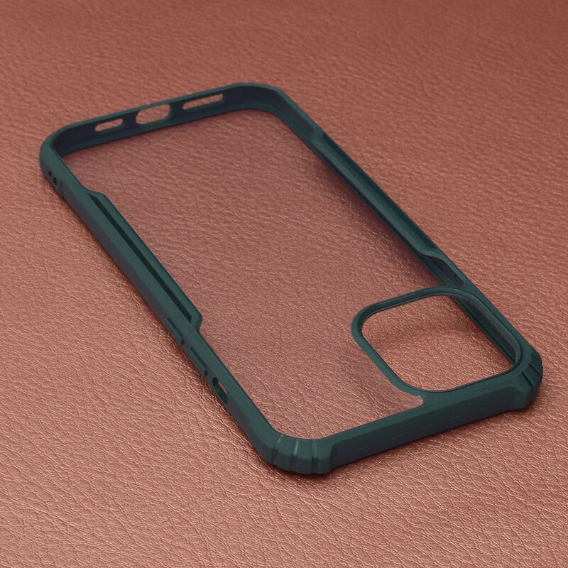 Husa iPhone 12 Pro Max Blade Acrylic Transparenta - Verde