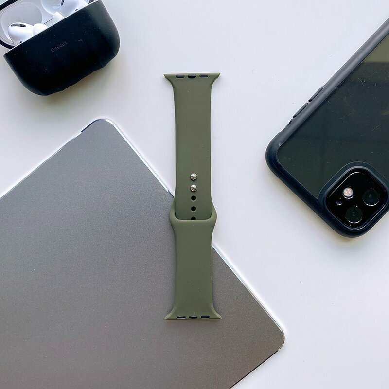 Curea Apple Watch SE 44mm Tech-Protect Iconband - Army Green