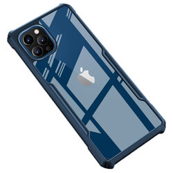 Husa iPhone 12 Pro Mobster Up Fusion  Transparenta - Albastru