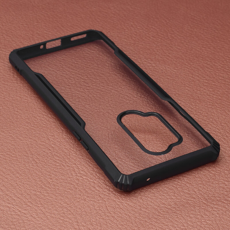 Husa OnePlus 8 Pro Blade Acrylic Transparenta - Negru