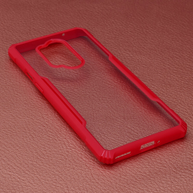 Husa OnePlus 8 Pro Blade Acrylic Transparenta - Rosu