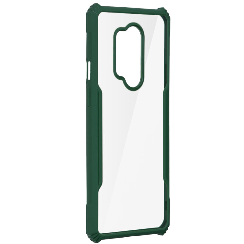 Husa OnePlus 8 Pro Blade Acrylic Transparenta - Verde