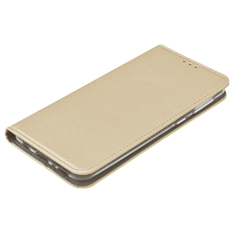 Husa Smart Book Samsung Galaxy M30s Flip - Auriu