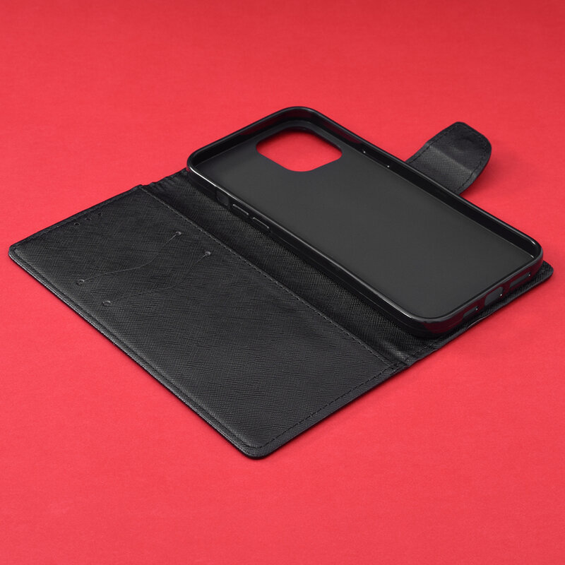Husa iPhone 12 Flip MyFancy - Negru