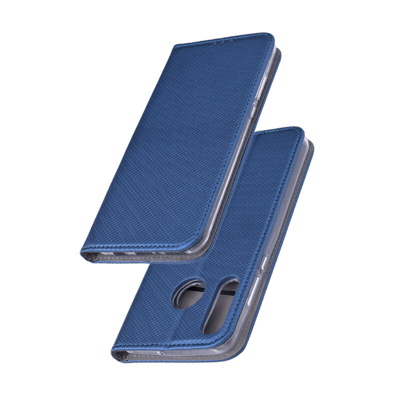 Husa Smart Book Huawei P30 Lite Flip Albastru