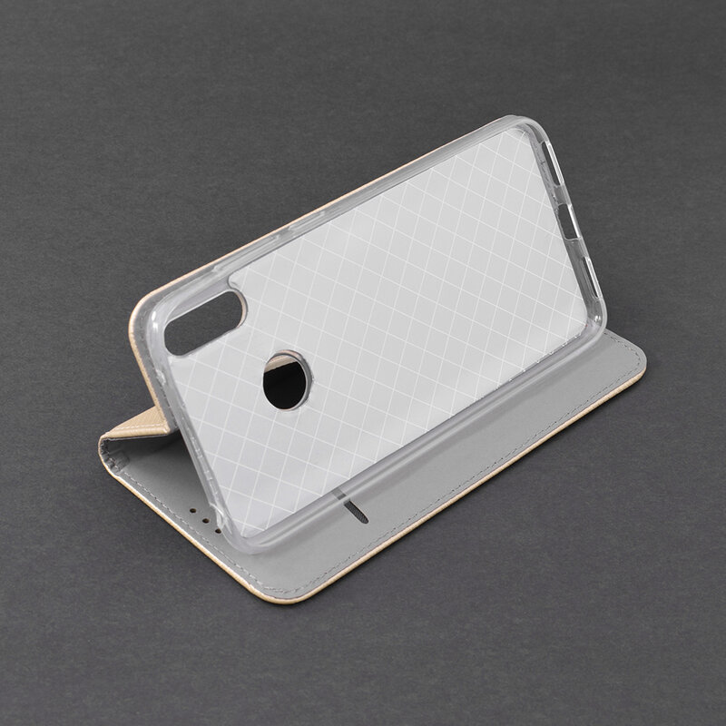 Husa Smart Book Huawei Y7 2019 Flip Auriu