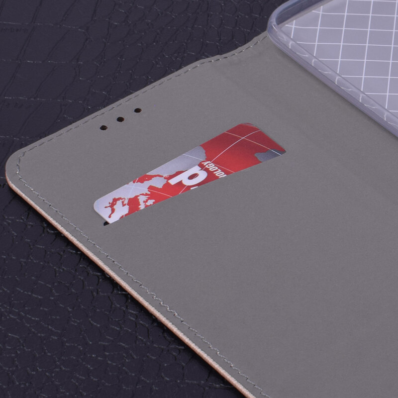 Husa Smart Book Huawei Y7 2019 Flip Auriu