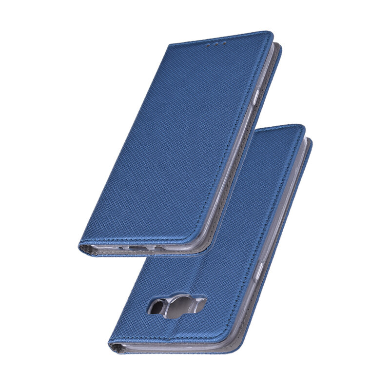Husa Smart Book Samsung Galaxy J7 2016 J710 Flip Albastru