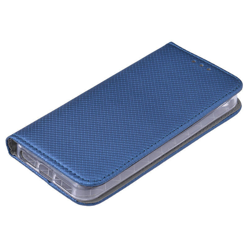 Husa Smart Book iPhone SE, 5, 5S Flip Albastru