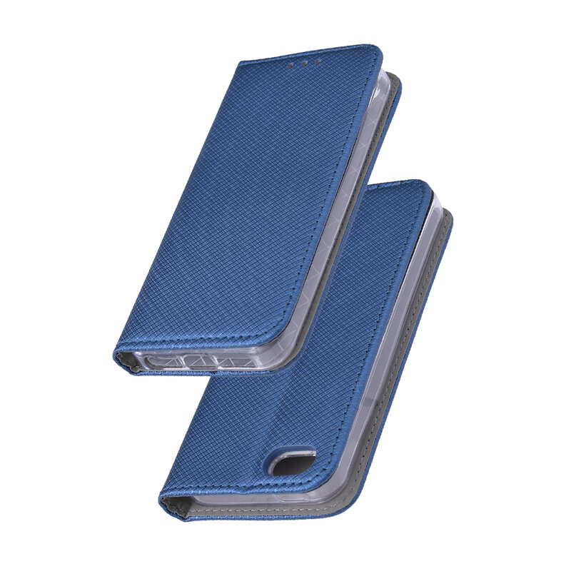 Husa Smart Book iPhone SE, 5, 5S Flip Albastru