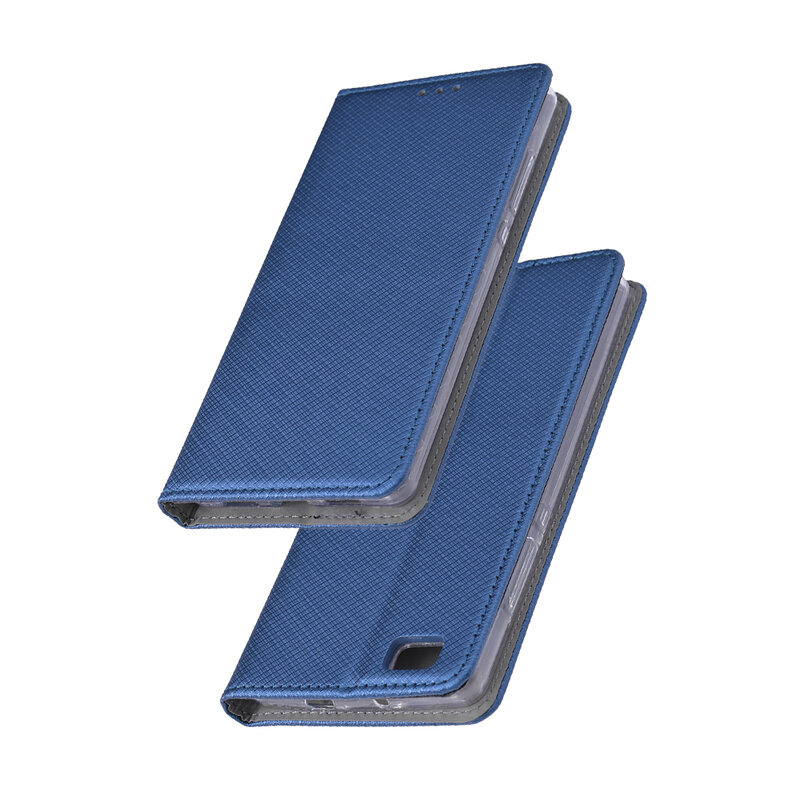 Husa Smart Book Huawei P8 Lite Flip Albastru