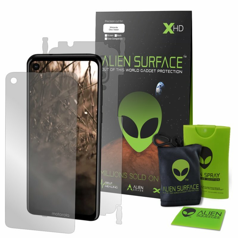 Folie 360° Motorola One Action Alien Surface XHD Ecran, Spate, Laterale - Clear