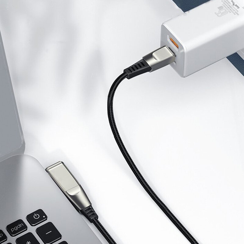 Cablu De Date Laptop Asus, Toshiba, Lenovo Type C/C+DC Baseus 100W 5A 2m - CA1T2-A01 - Negru