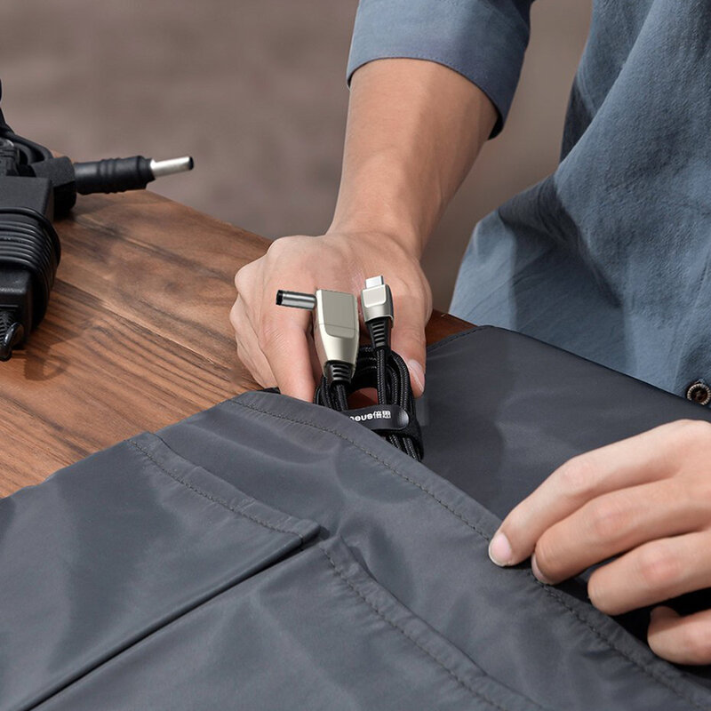 Cablu De Date Laptop Asus, Toshiba, Lenovo Type C/C+DC Baseus 100W 5A 2m - CA1T2-A01 - Negru