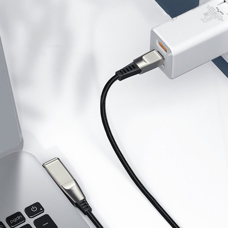 Cablu De Date Laptop Asus, Toshiba, Lenovo Type C/C+DC Baseus 100W 5A 2m - CA1T2-A01 - Negru