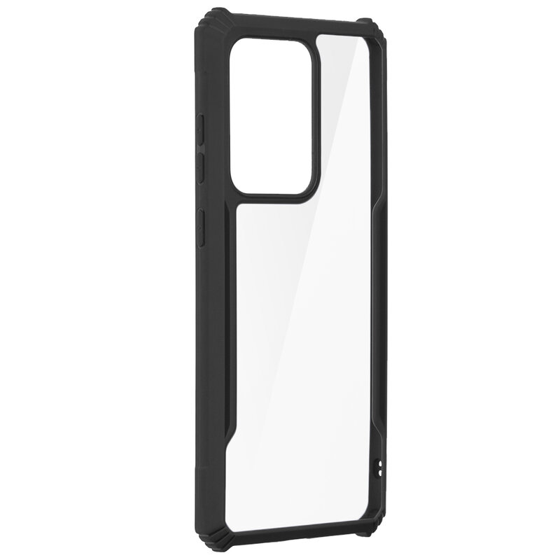 Husa Samsung Galaxy S20 Ultra 5G Blade Acrylic Transparenta - Negru