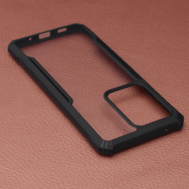 Husa Samsung Galaxy S20 Ultra 5G Blade Acrylic Transparenta - Negru