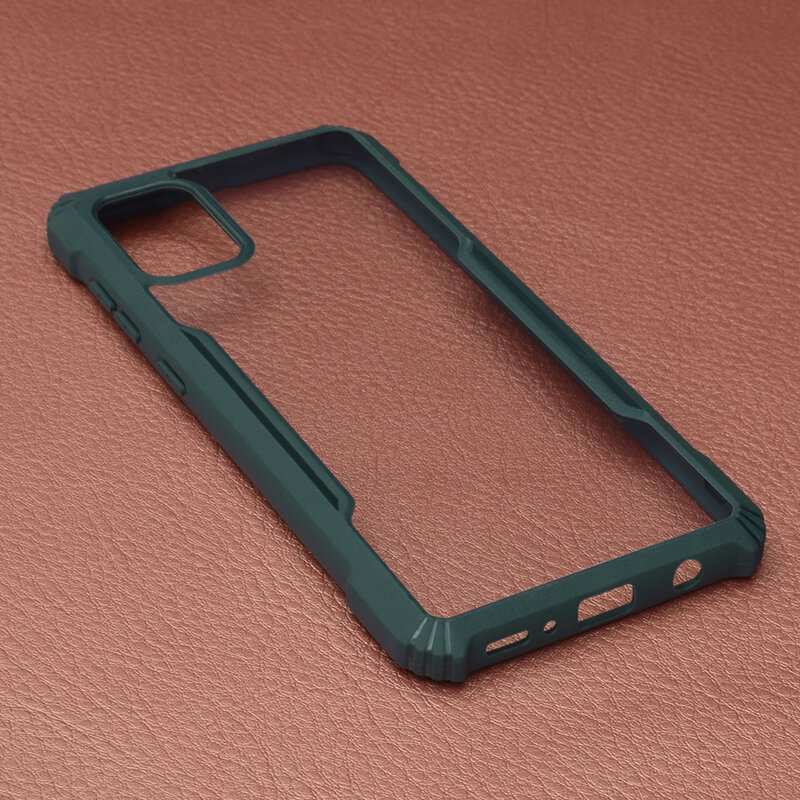 Husa Samsung Galaxy A31 Blade Acrylic Transparenta - Verde