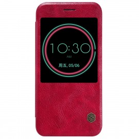 Husa HTC 10, One M10 Flip Nillkin S-View QIN Rosu