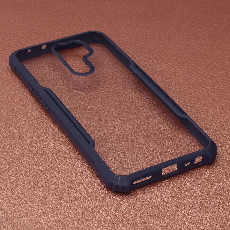 Husa Xiaomi Redmi 9 Blade Acrylic Transparenta - Albastru