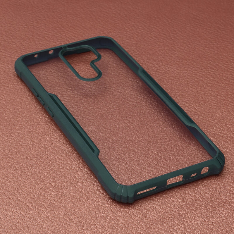 Husa Xiaomi Redmi 9 Blade Acrylic Transparenta - Verde