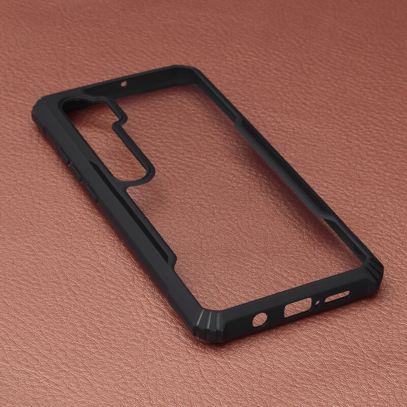 Husa Xiaomi Mi Note 10 Blade Acrylic Transparenta - Negru