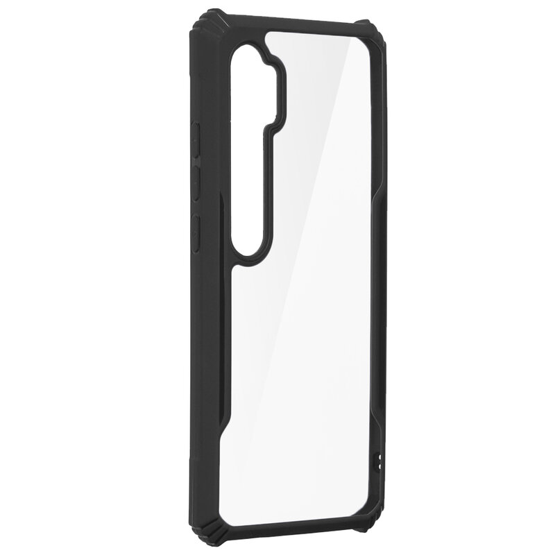 Husa Xiaomi Mi CC9 Pro Blade Acrylic Transparenta - Negru