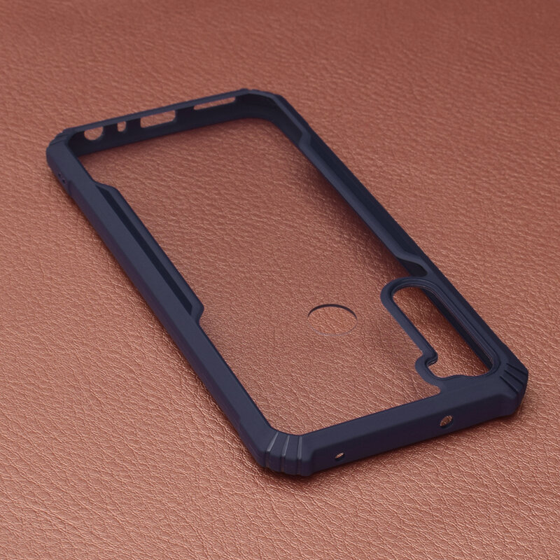 Husa Xiaomi Redmi Note 8T Blade Acrylic Transparenta - Albastru