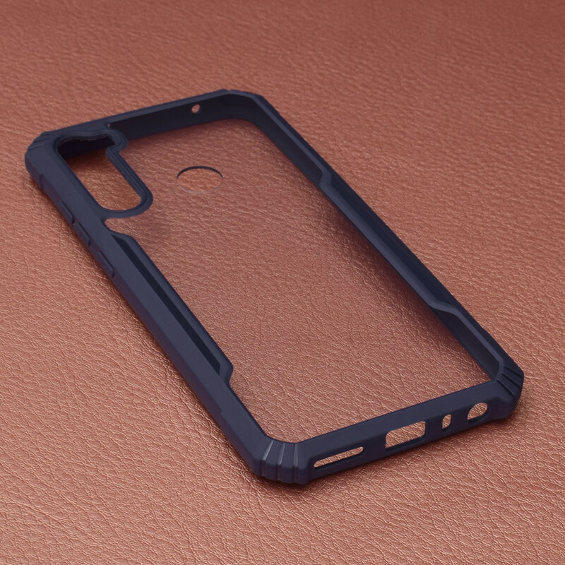 Husa Xiaomi Redmi Note 8T Blade Acrylic Transparenta - Albastru