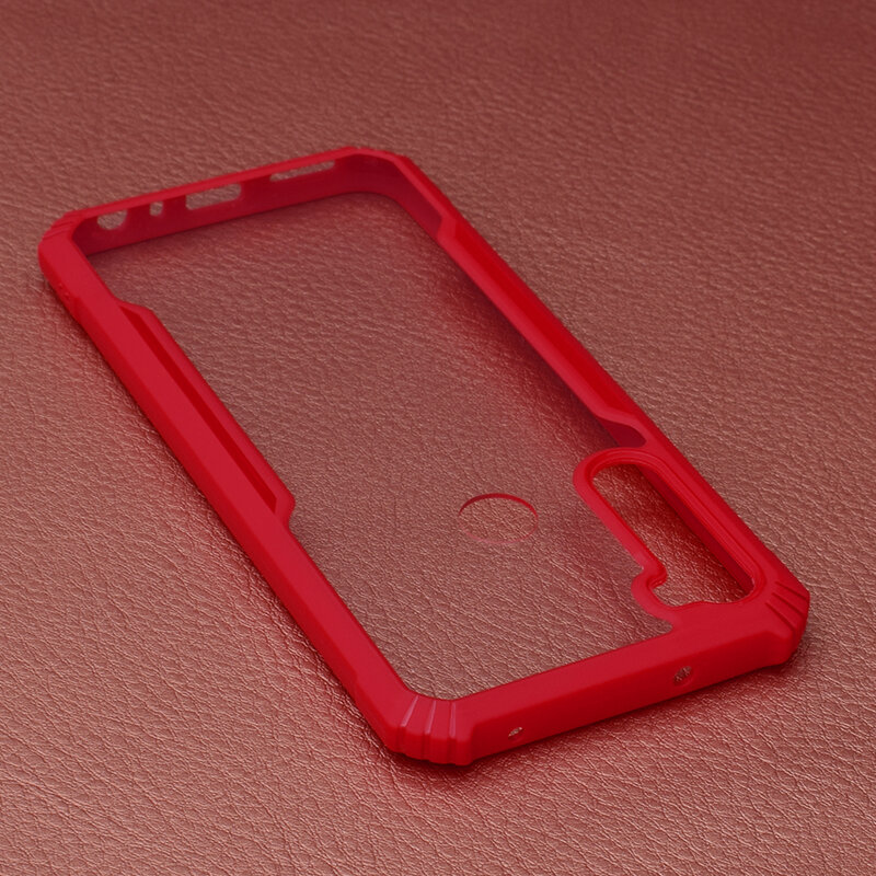 Husa Xiaomi Redmi Note 8T Blade Acrylic Transparenta - Rosu