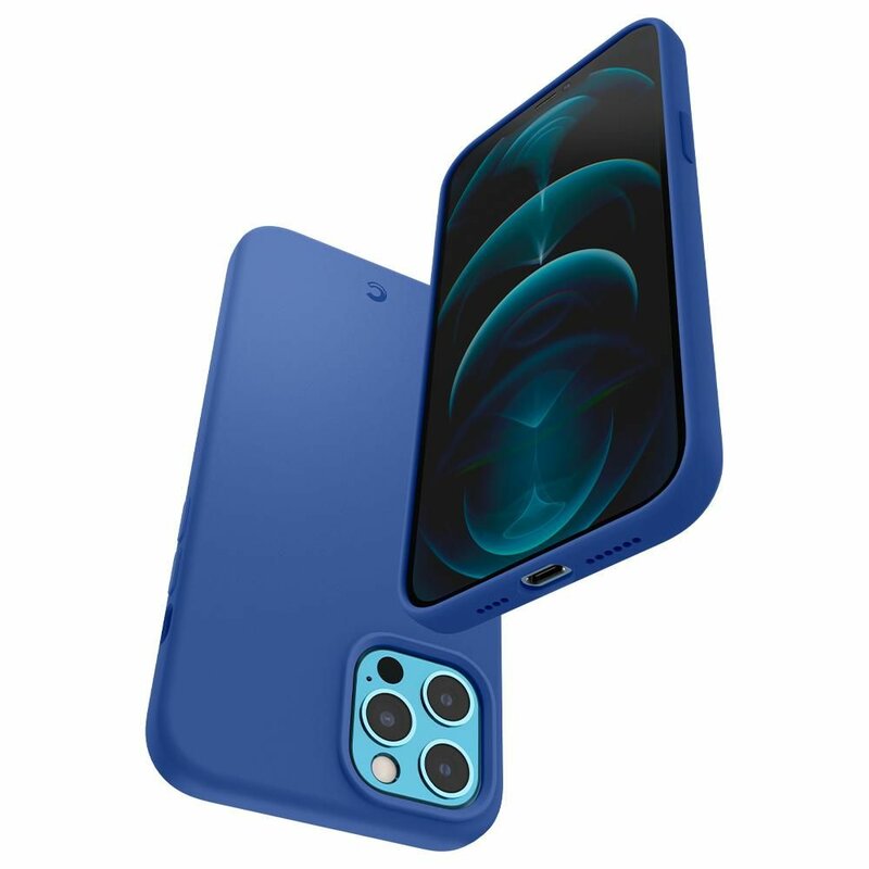 Husa iPhone 12 Pro Max Spigen Ciel by Cyrill Silicone - Linen Blue