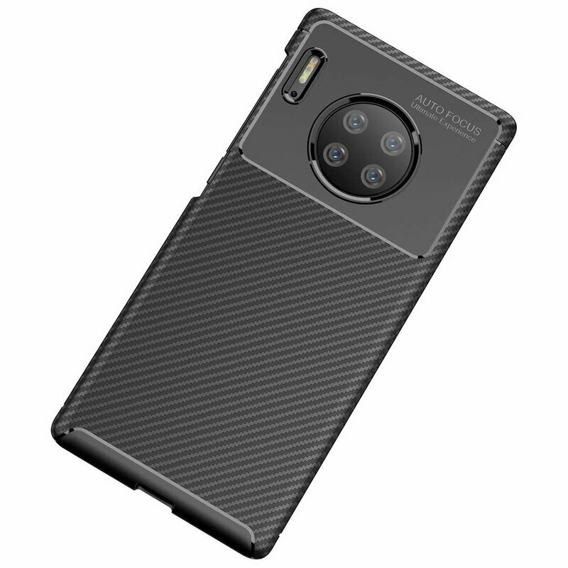 Husa Huawei Mate 30 Pro 5G Carbon Fiber Skin - Negru