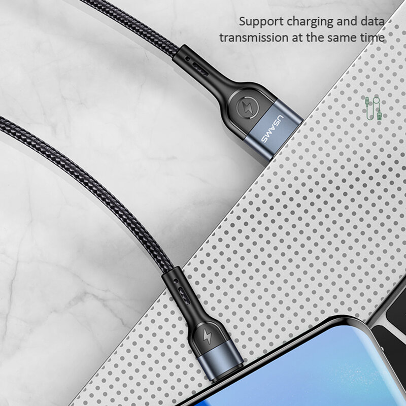 Cablu date Type-C incarcare rapida Usams U55, 2A, 1m, negru