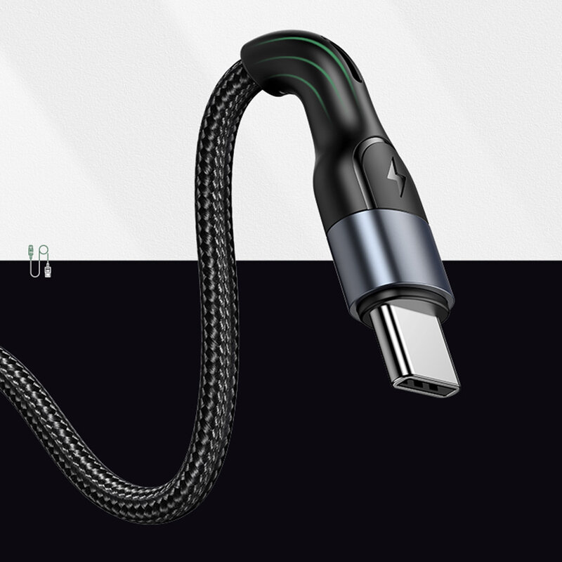 Cablu date Type-C incarcare rapida Usams U55, 2A, 1m, negru