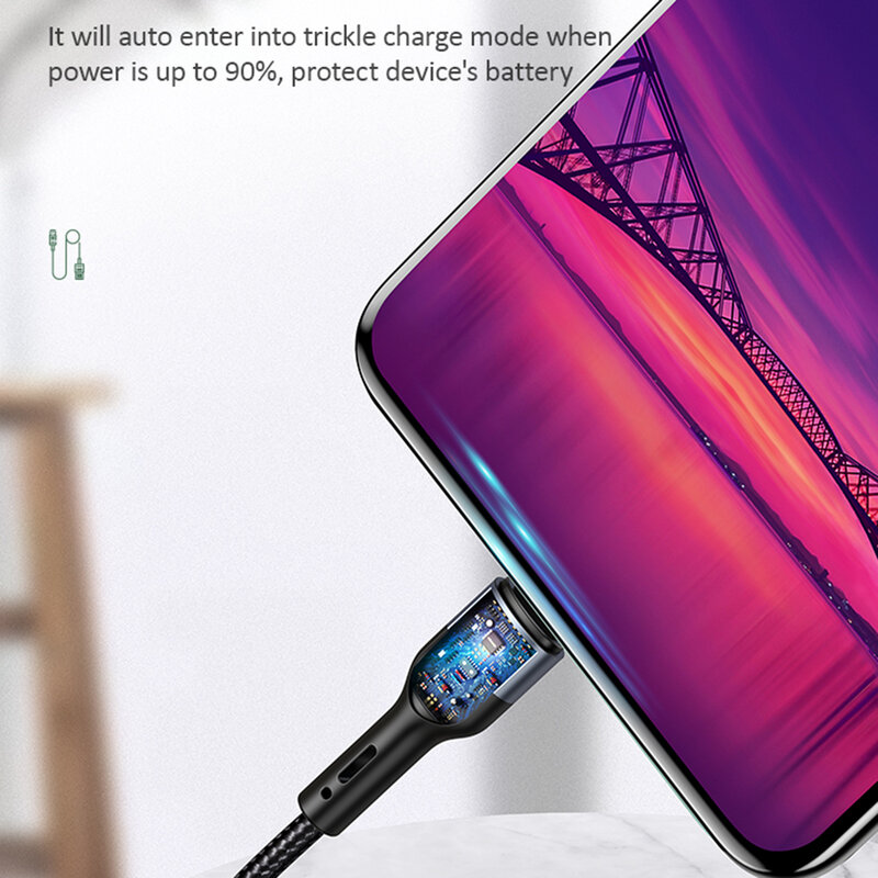 Cablu date Micro-USB Usams U55, incarcare rapida, 2A, 1m, negru