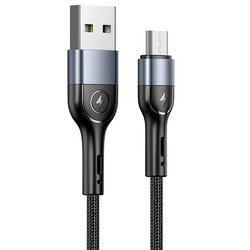 Cablu date Micro-USB USAMS U55, incarcare rapida, 2A, 1m, negru