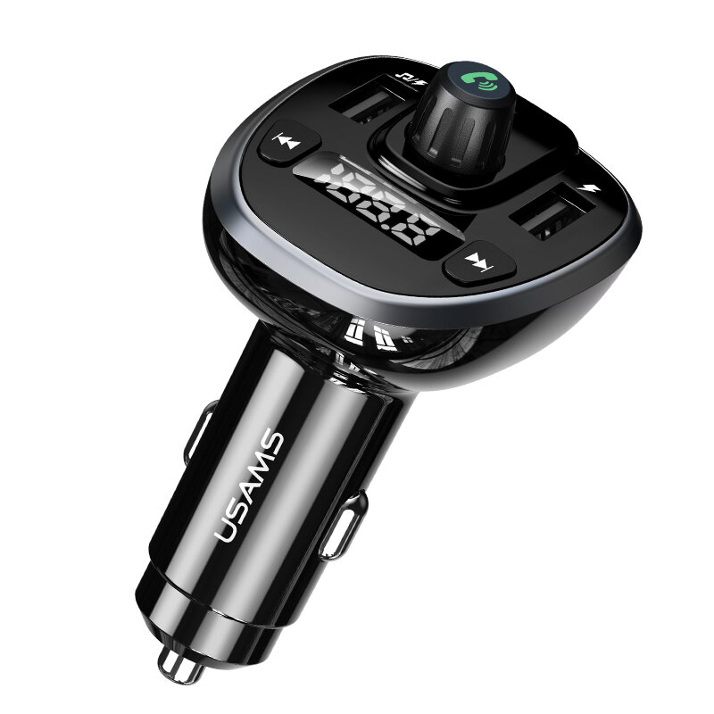 Incarcator auto 2x USB Usams C21, modulator FM, US-CC115