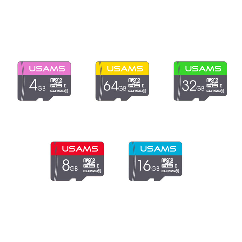Card de memorie Micro SDHC Clasa 10 + adaptor Usams 64GB, US-ZB119