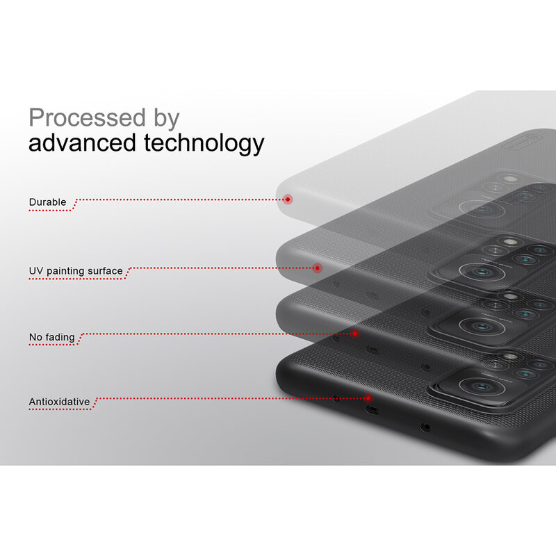 Husa Xiaomi Mi 10T Pro 5G Nillkin Super Frosted Shield, negru