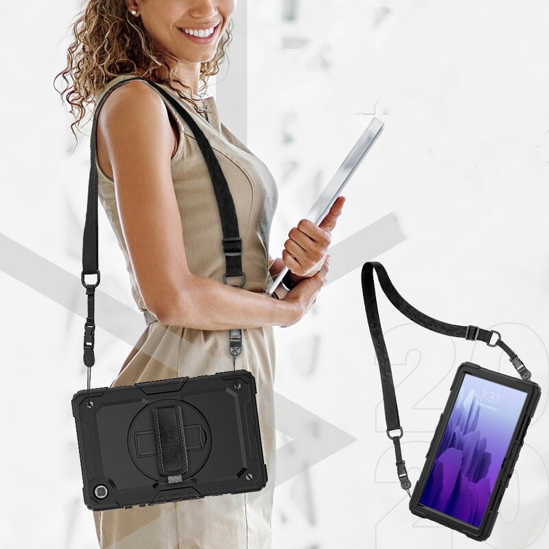 [Pachet 360°] Husa + folie Samsung Galaxy Tab A7 10.4 2020 T500/T505 Tech-Protect Solid360, negru