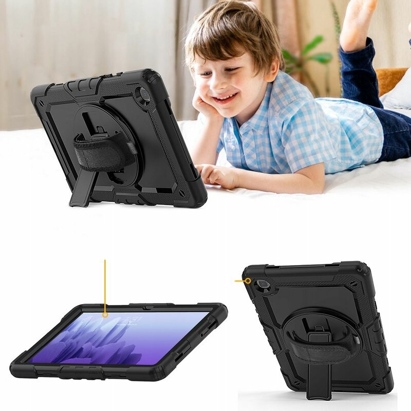 [Pachet 360°] Husa + folie Samsung Galaxy Tab A7 10.4 2020 T500/T505 Tech-Protect Solid360, negru