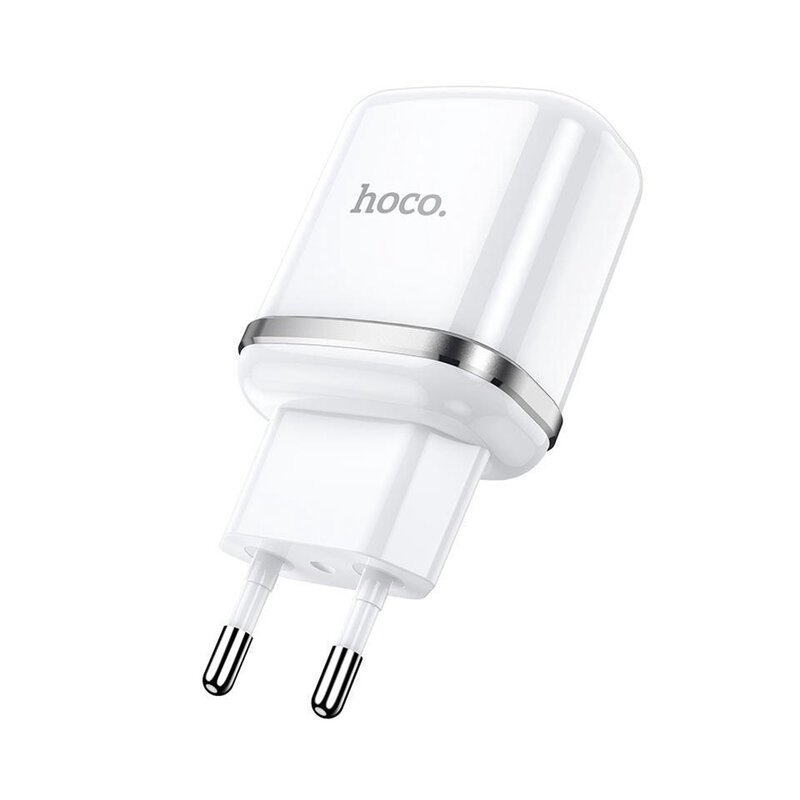 Incarcator Priza Hoco N4 2xUSB Cu Incarcare Rapida - 2.4A - Alb