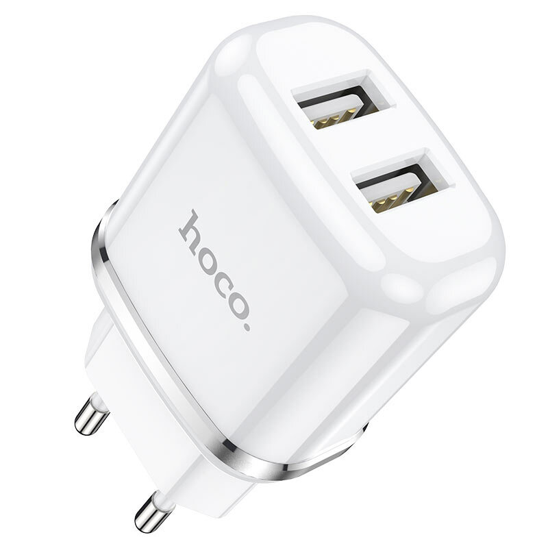 Incarcator Priza Hoco N4 2xUSB Cu Incarcare Rapida - 2.4A - Alb