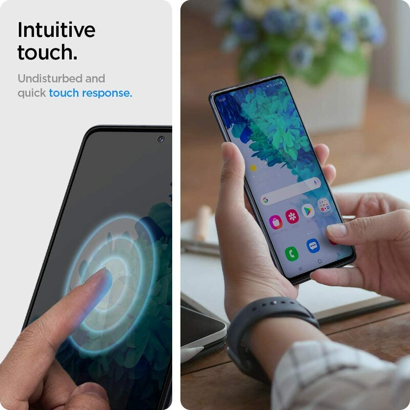 Folie Sticla Samsung Galaxy S20 FE Spigen Glas.tR Slim 9H - Black